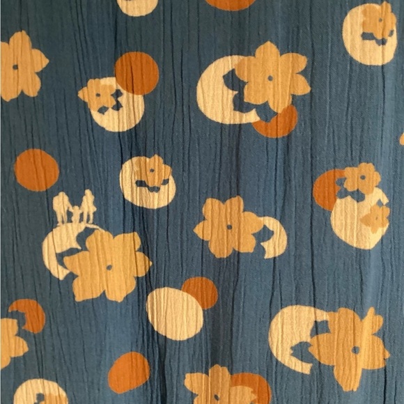 White Stuff blue drawstring dress, viscose, mid length, Size 10 - Picture 11 of 15